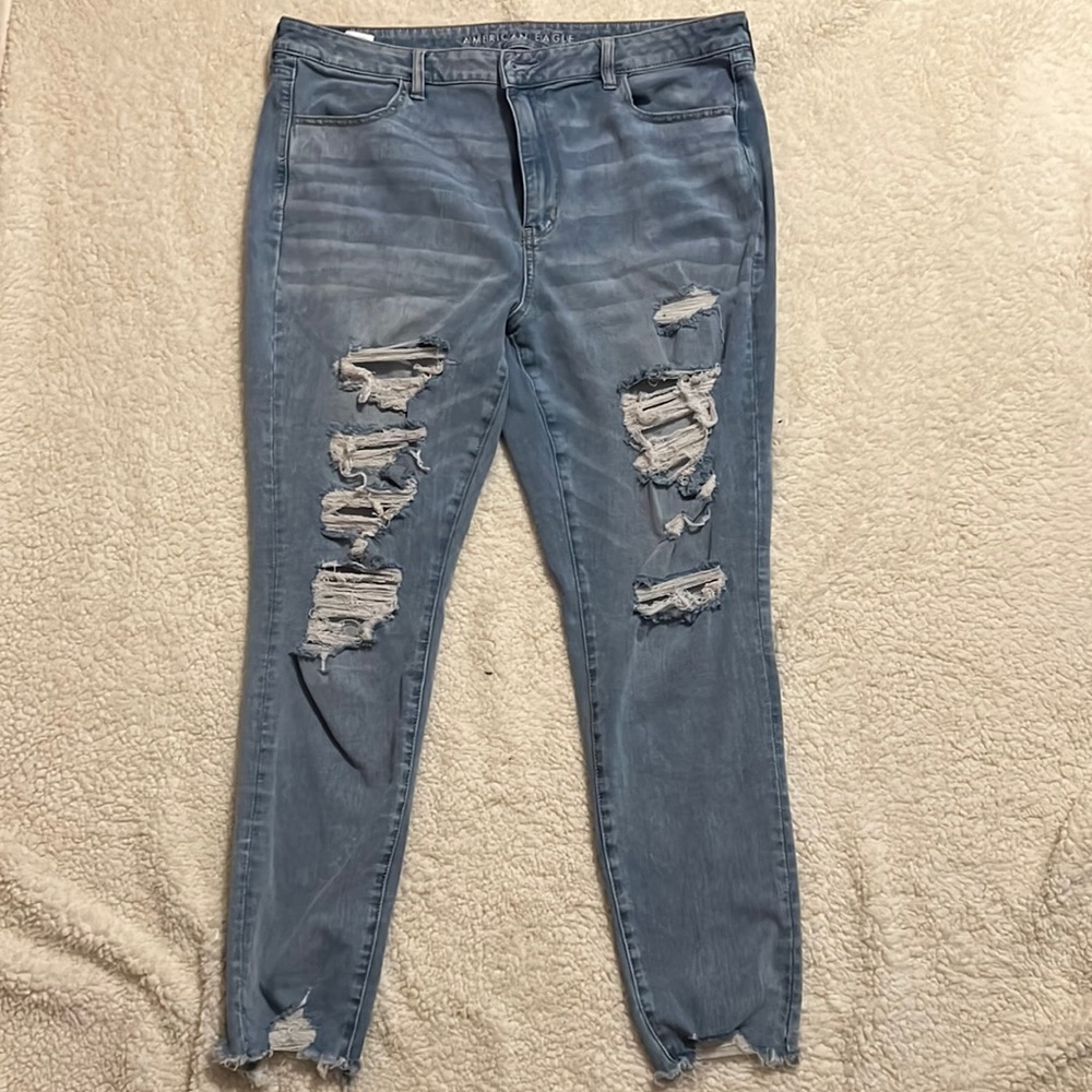 American Eagle light wash jeans size 20 Long